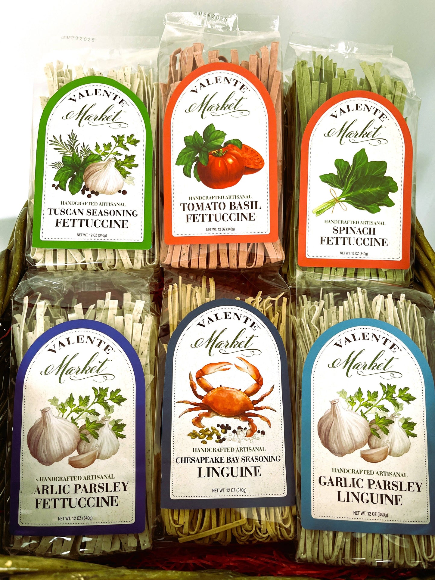 Tomato Basil Fettuccine / Dry Pasta / Specialty Pasta