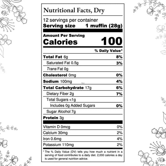 Blueberry Muffin Mix: gluten free, grain free, dairy free