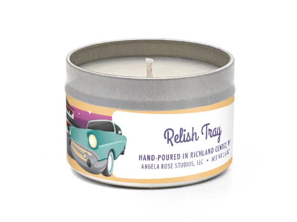 Relish Tray Soy Candle, Wisconsin Candle, Supper Club Candle