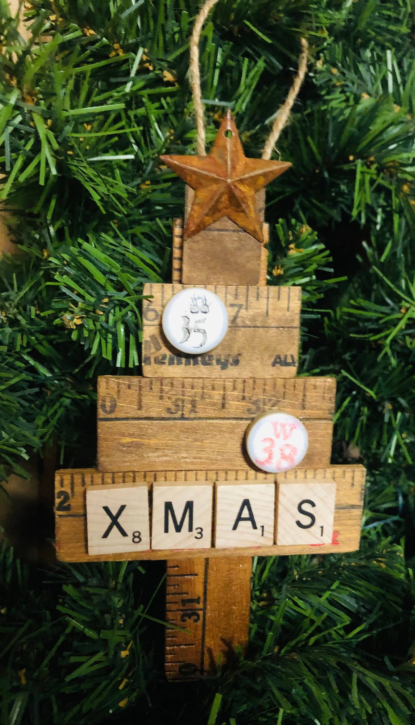 Personalized Wooden Christmas Tree Ornament