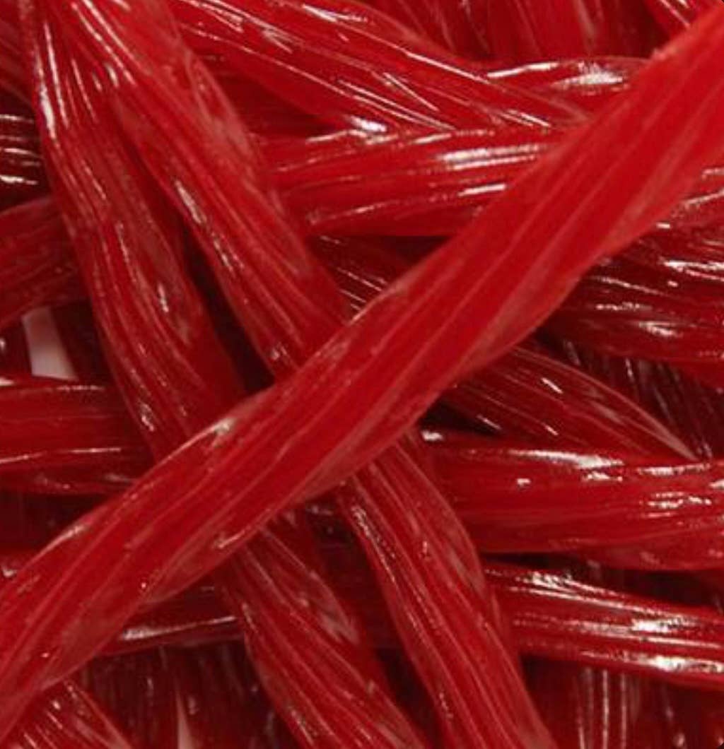 Gourmet Licorice Strawberry π 1/2 Pound Bag- Thick Cut