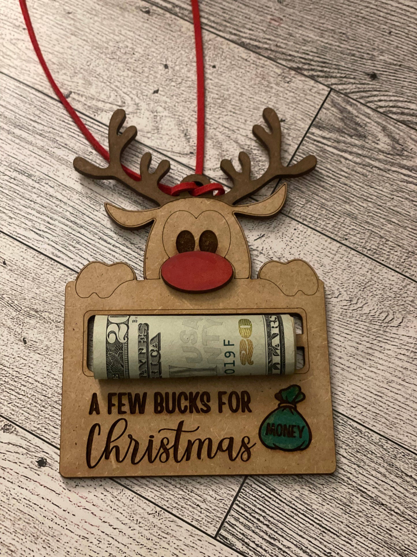 Money Holder Christmas Ornament - A Few Bucks for Christmas