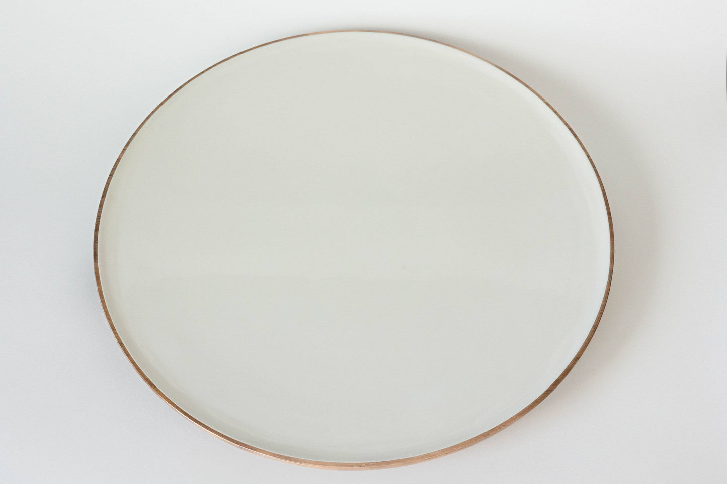 Wood + White Acacia Wood Lazy Susan, 16 inches