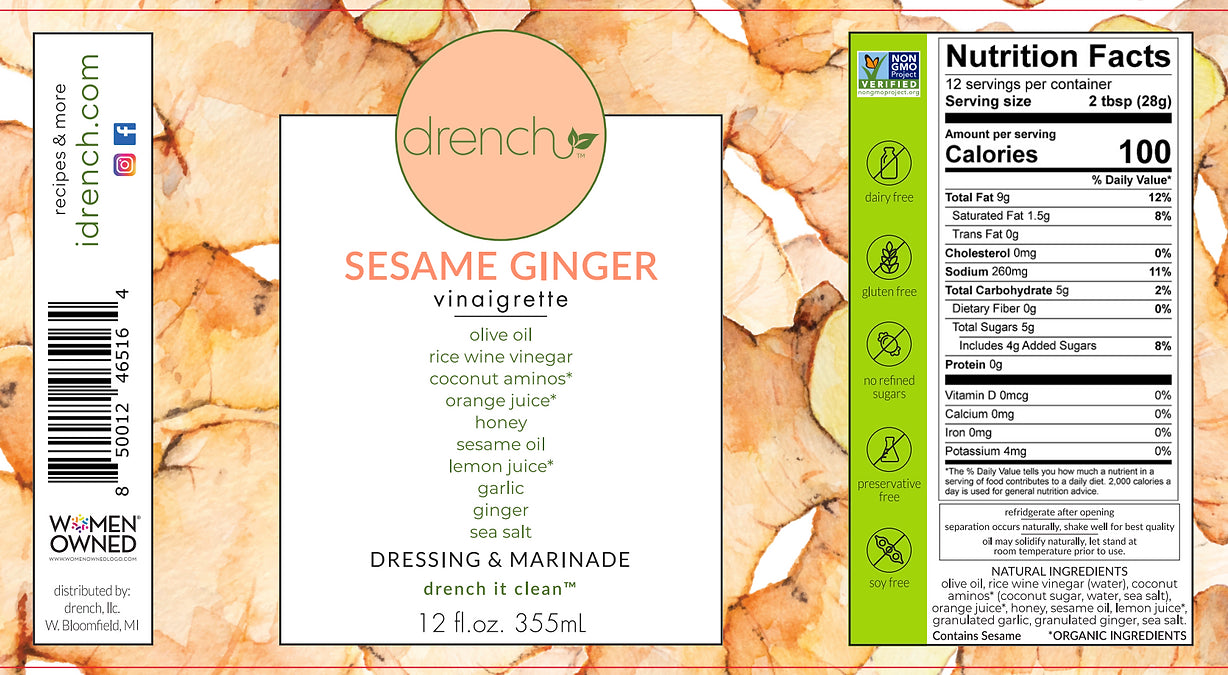 Sesame Ginger Salad Dressing & Marinade