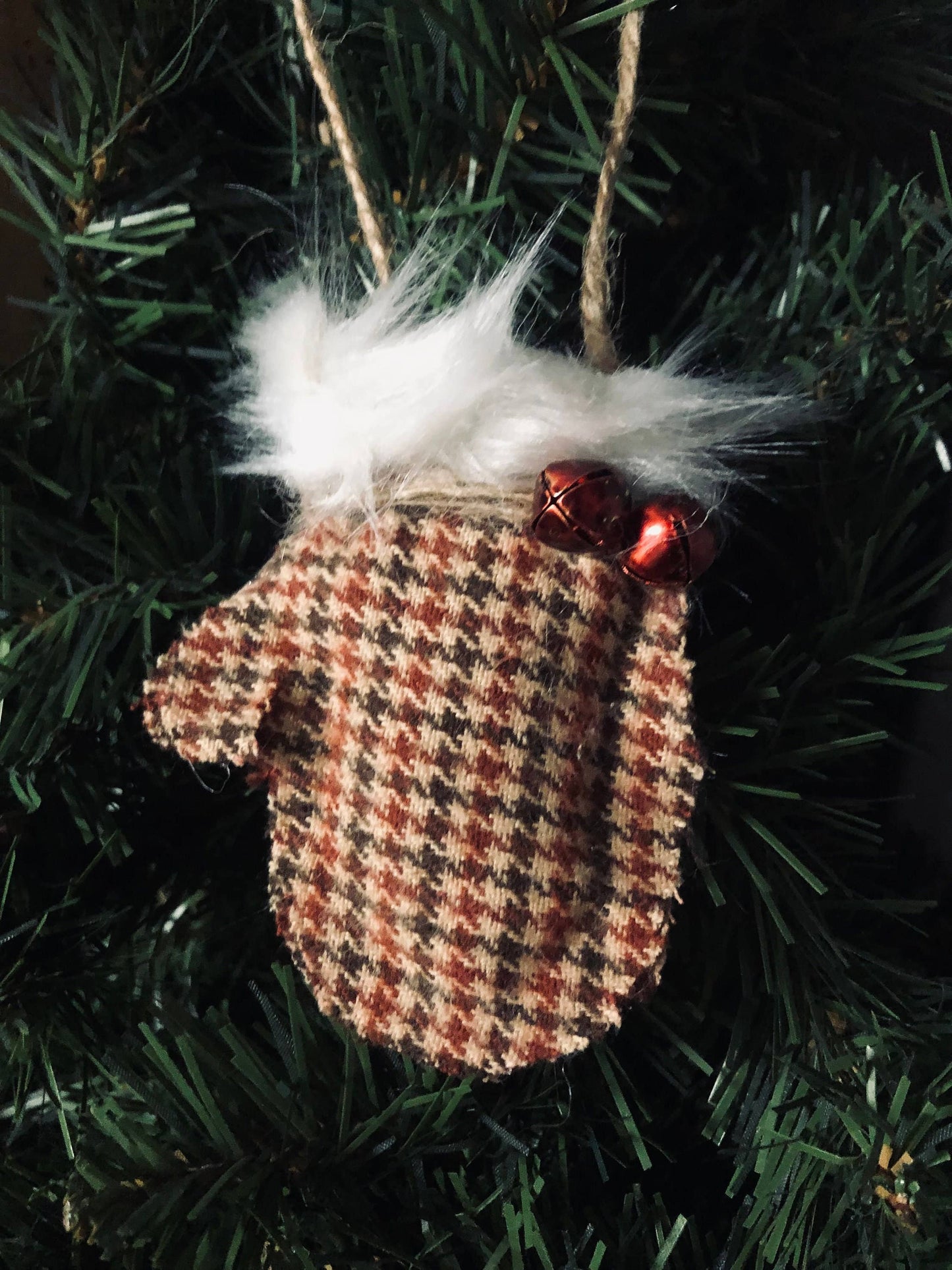Rustic Mitten Ornament