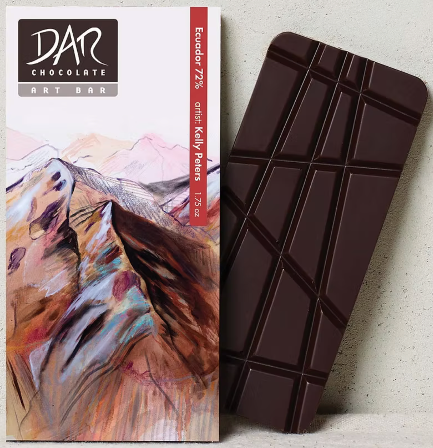 Ecuadorian Dark Chocolate Bar 72% Cacao Organic Vegan