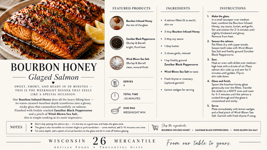Bourbon Honey Glazed Salmon