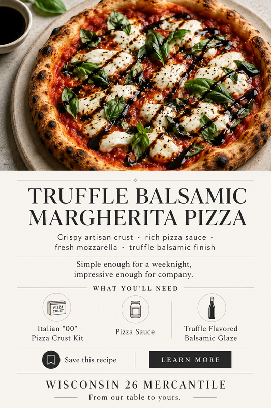 Truffle Balsamic Margherita Pizza