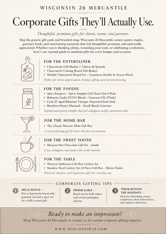 The Wisconsin 26 Corporate Gift Guide: Gourmet Gifts That Impress