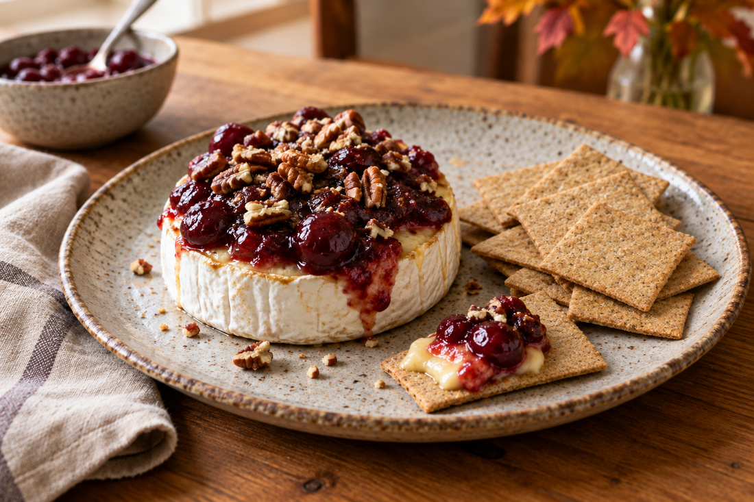 Easy Fall Baked Brie with Door County Cherry Spread