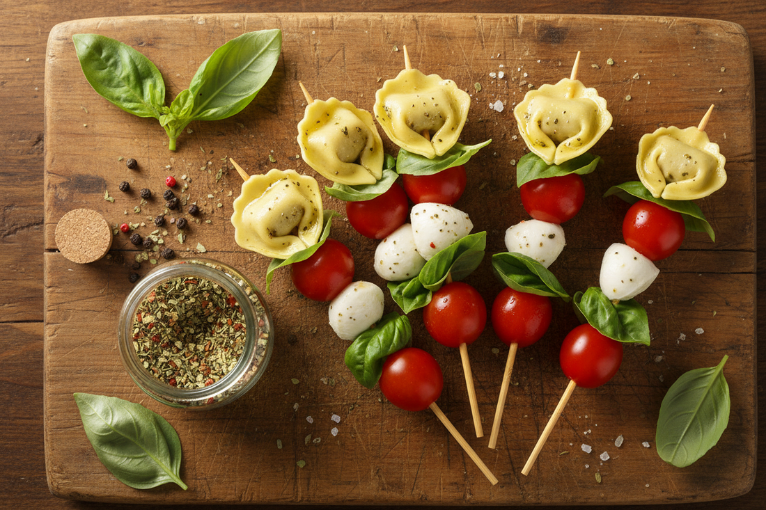 Benamati Tortellini Skewers — The Easiest Party Appetizer You'll Make All Season