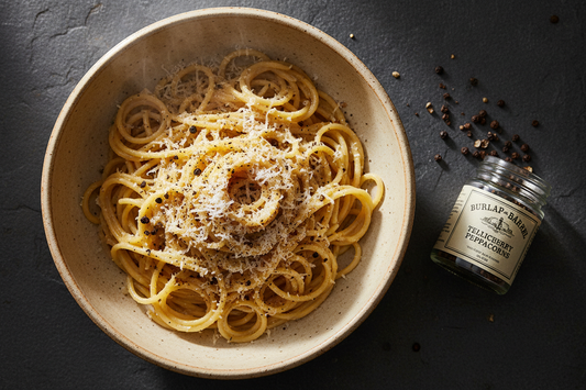 Classic Cacio e Pepe Pasta with Burlap & Barrel's Single Origin Spice Blend