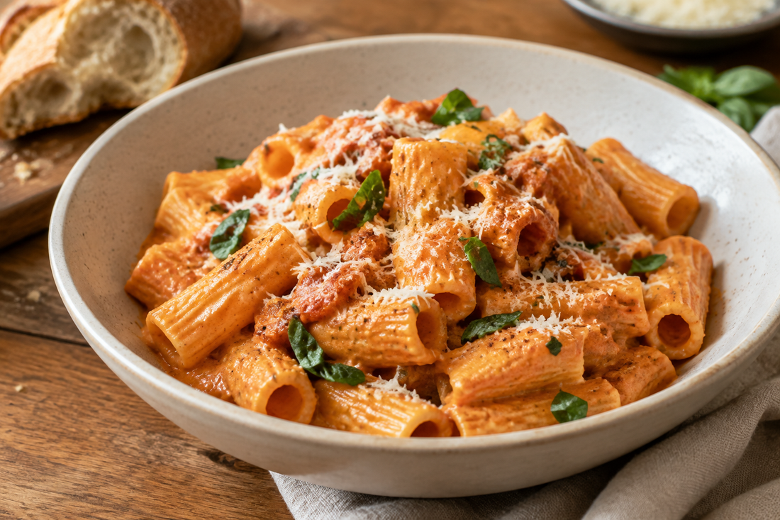 Creamy Tomato, Toasted Onion & Garlic Pasta