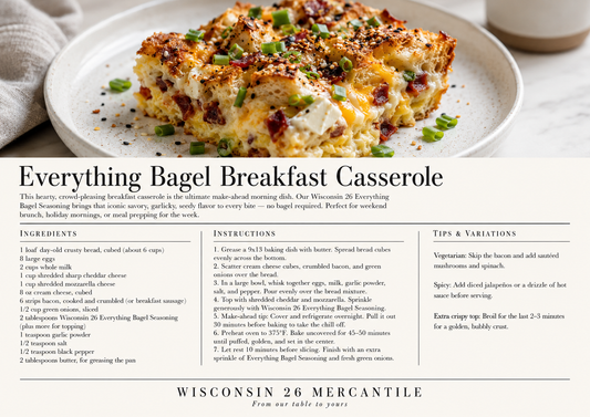 Everything Bagel Breakfast Casserole