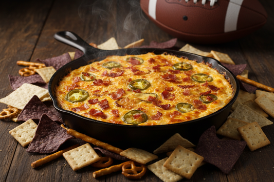 Game Day Baked Bacon Jalapeño Popper Dip