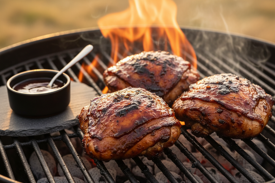 Sweet & Smoky BBQ Chicken Thighs — The Last Cookout of Summer