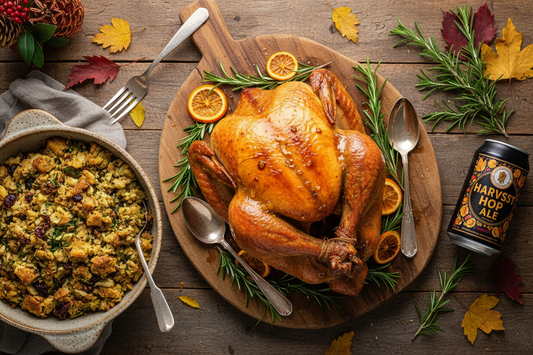Tipsy Tom Beer-Brined Turkey with Gluten-Free Sensational Stuffing