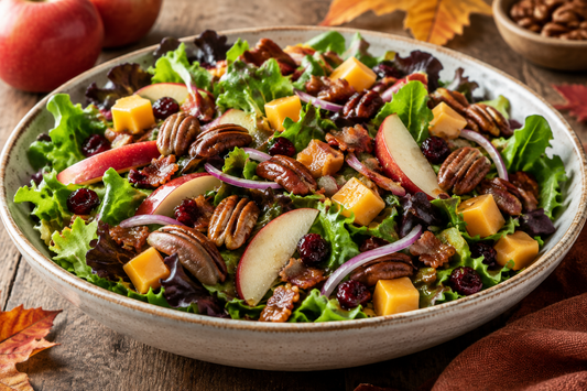 Wisconsin Fall Salad with Apples, Cheddar & Bacon