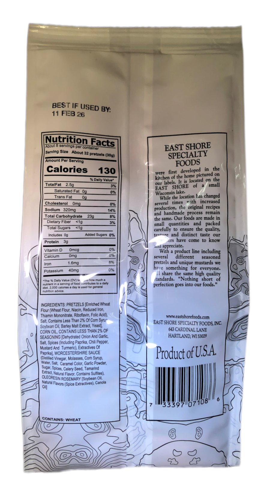 East Shore Pretzels - 8oz Bag Seasoned Pretzels