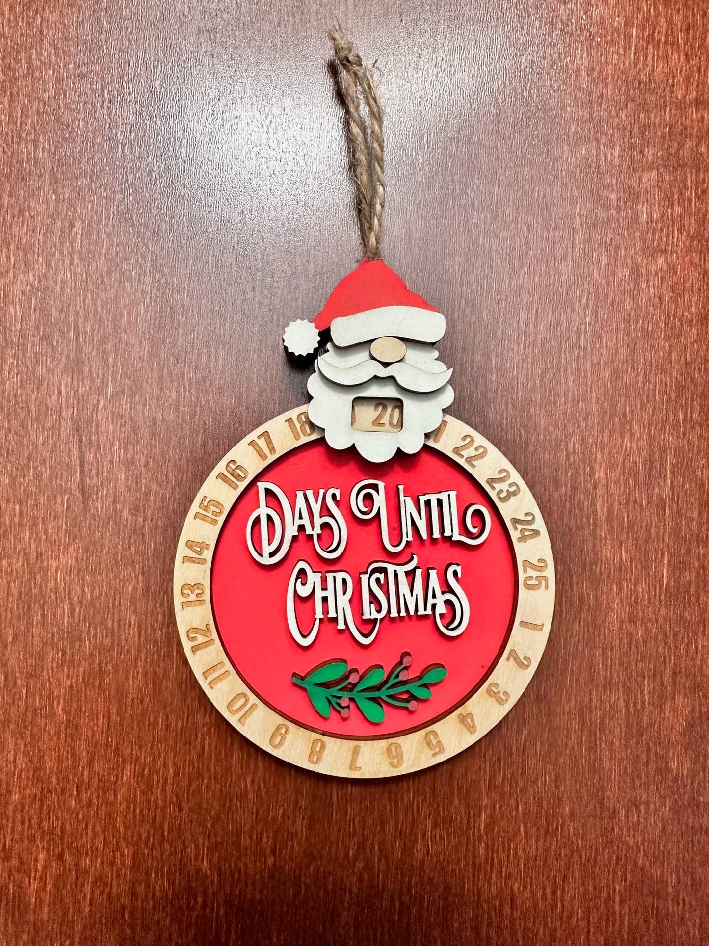 Days Until Christmas Countdown Ornament