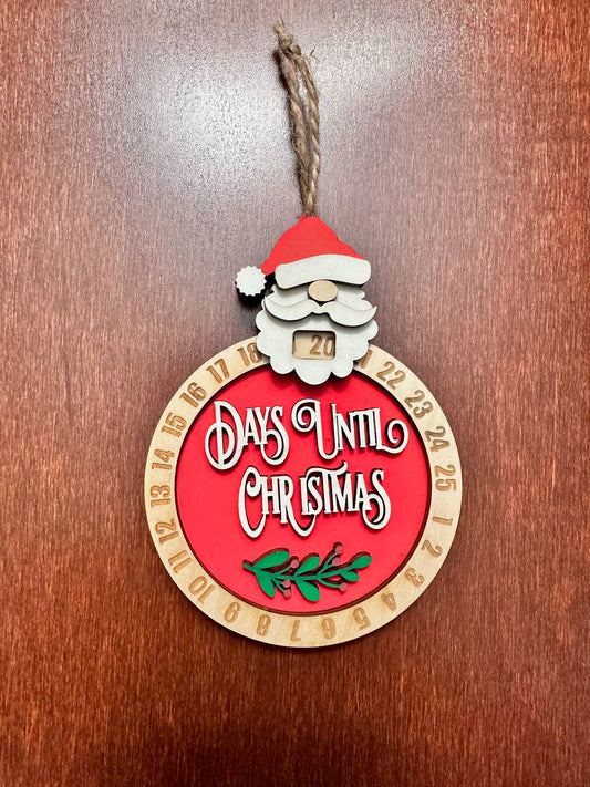 Days Until Christmas Countdown Ornament
