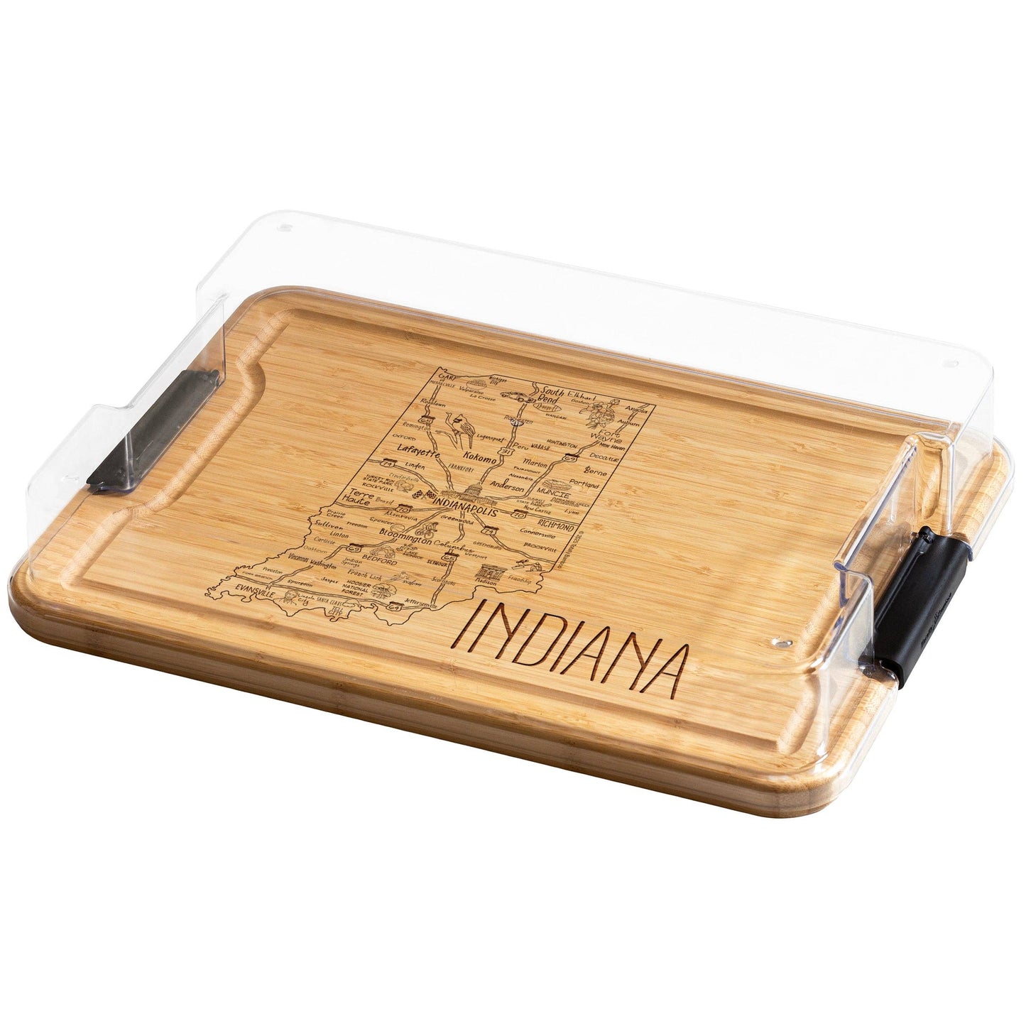 Flip, Serve & Store™ State Charcuterie Board with Lid