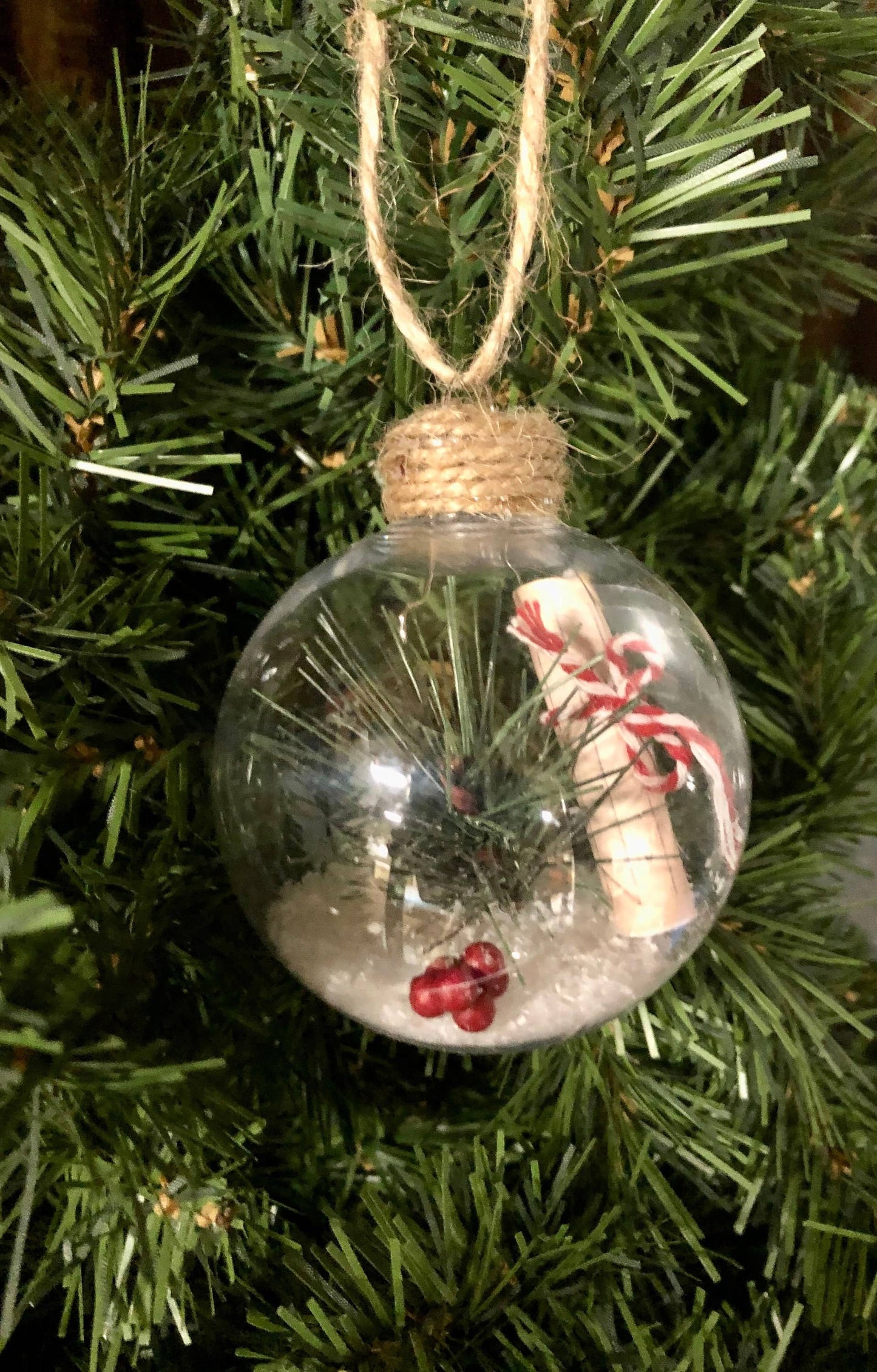Rustic Letter To Santa Ornament