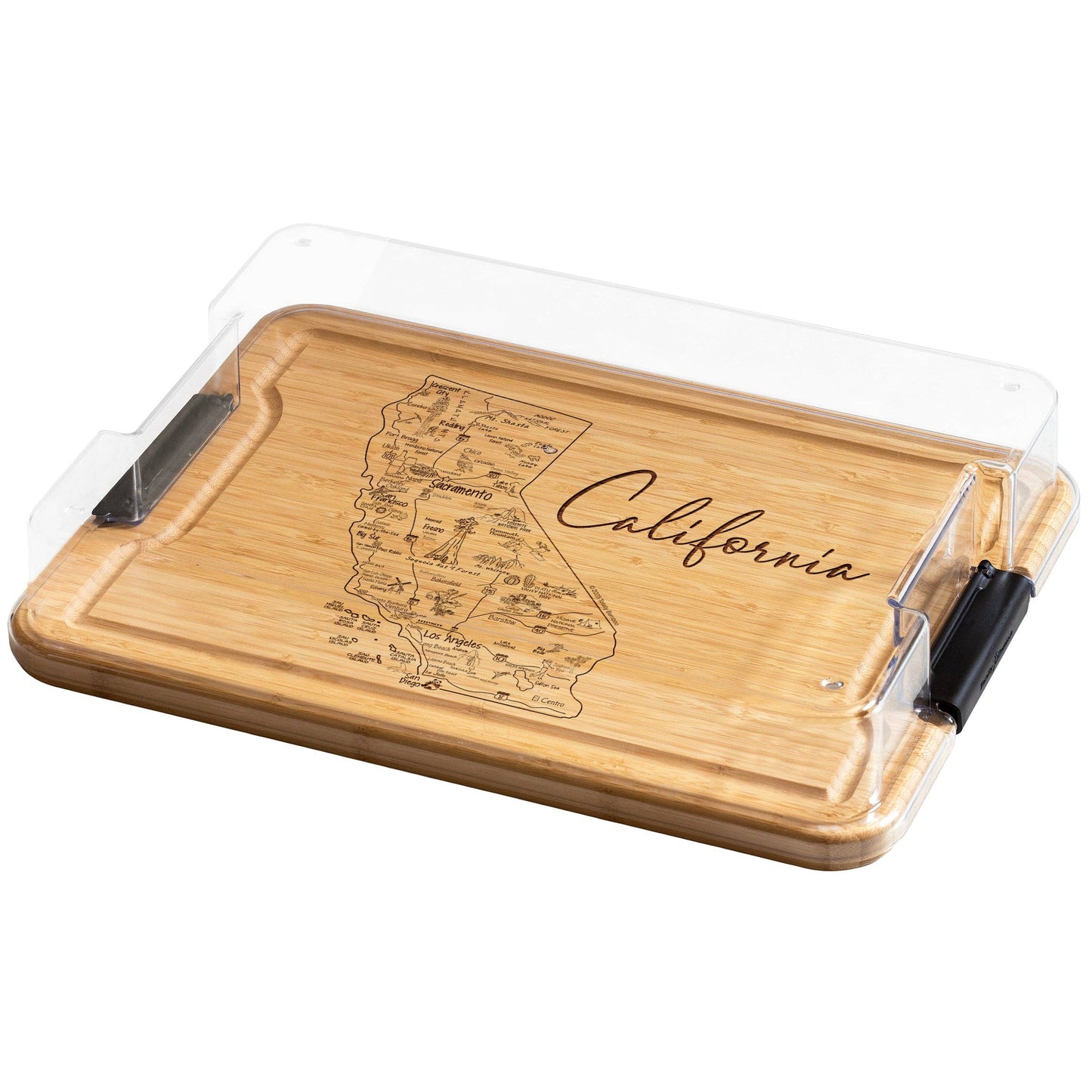 Flip, Serve & Store™ State Charcuterie Board with Lid