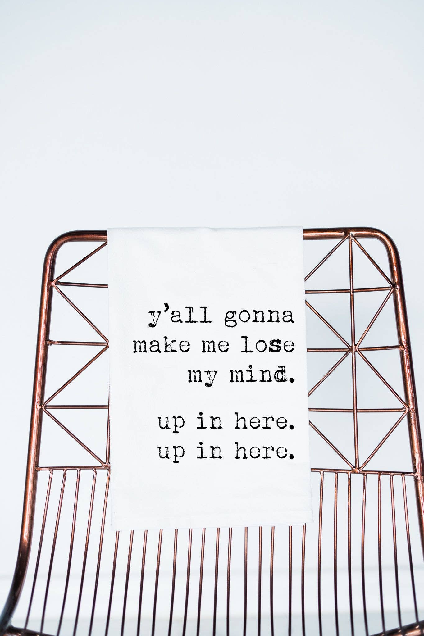 Funny gift towel Lose My Mind, parenting, flour sack towel