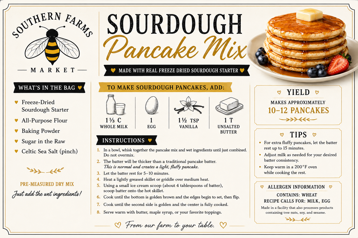 Sourdough Pancake Mix - Hot Cocoa