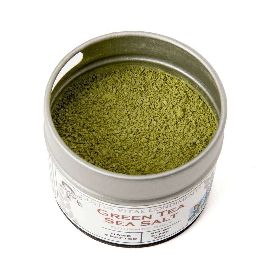 Gustus Vitae Green Tea Sea Salt | Japanese Green Tea Finishing Salt
