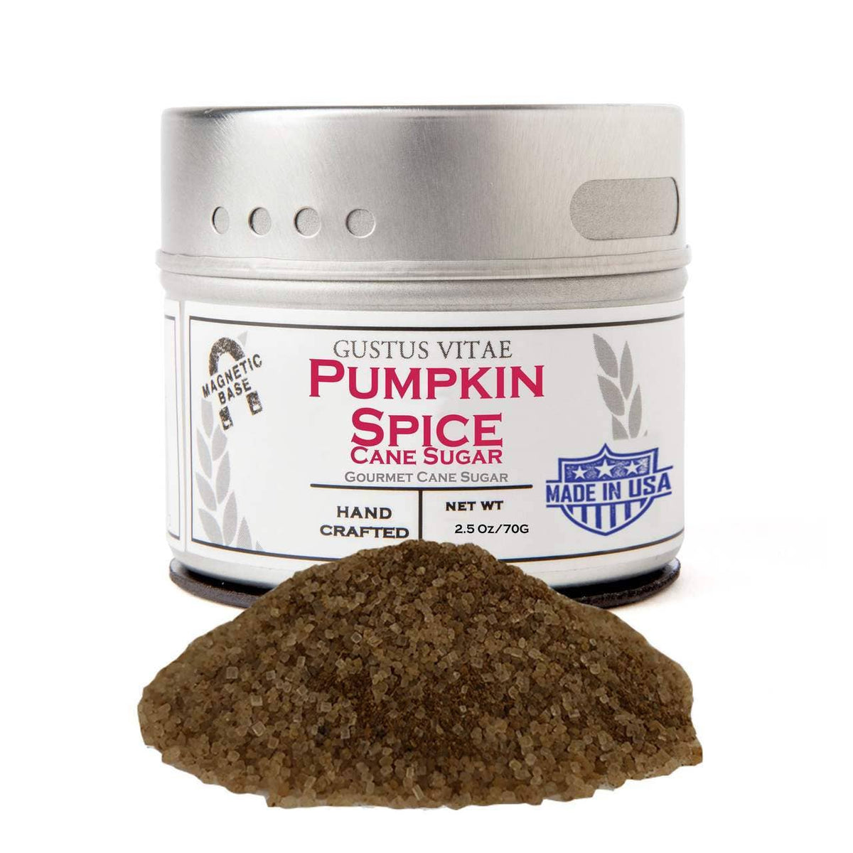 Gustus Vitae Pumpkin Spice Cane Sugar | Baking & Coffee Sugar