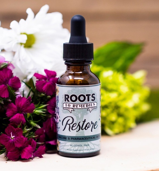 1oz Restore Vaccine & Pharmaceutical Detox Herbal Extract