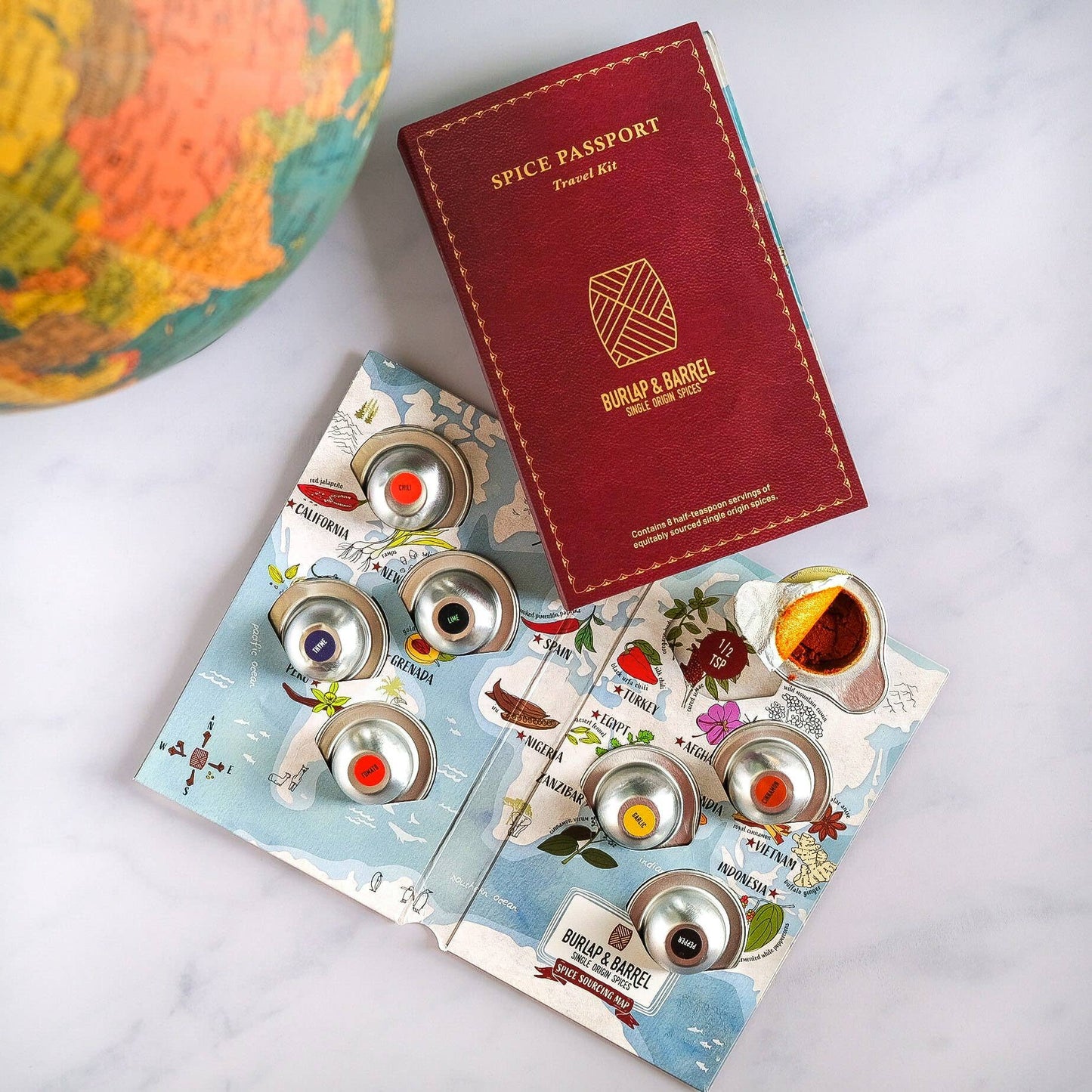 Spice Passport - Spice Sampler - Gift - Travel Set - 6-Pack