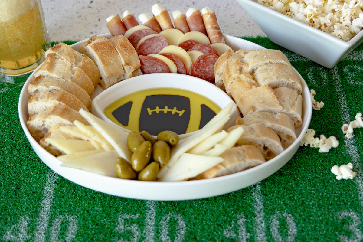 Olive Oil & Balsamic Vinegar Dipping Platter — Football Edition