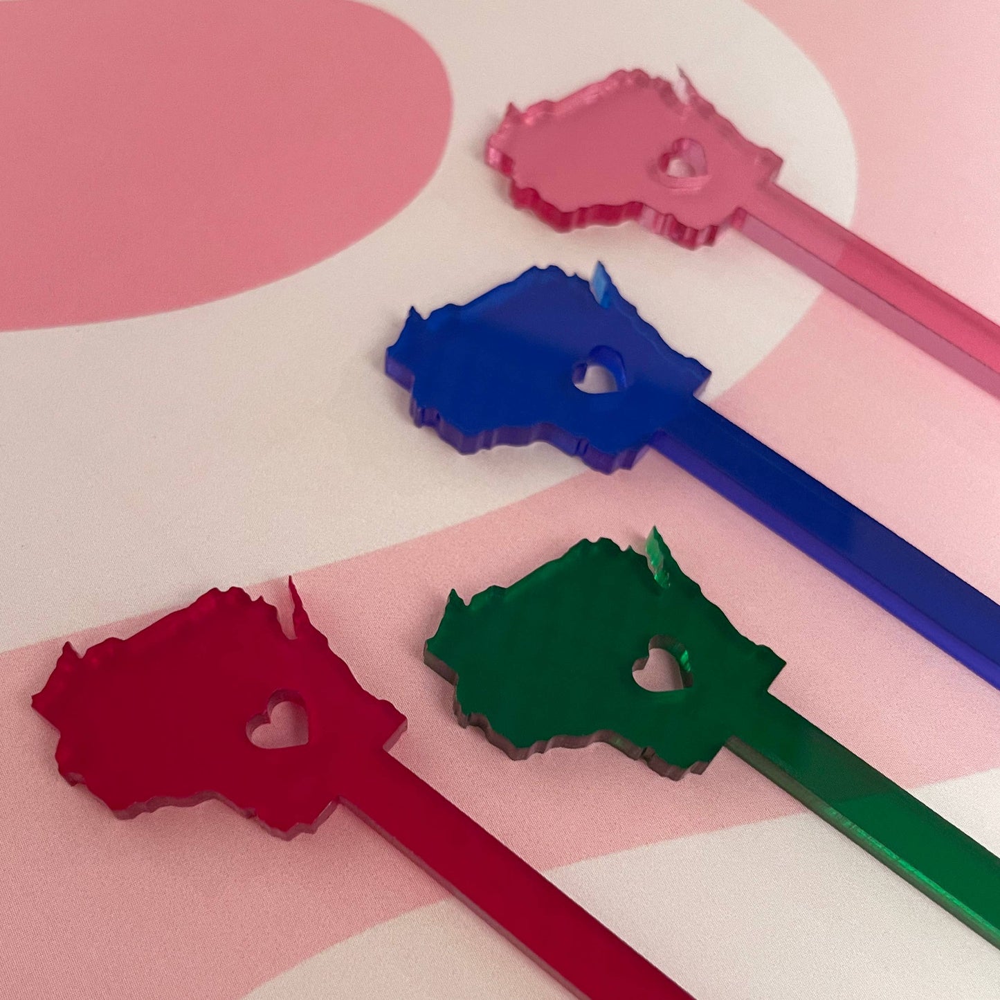 Wisconsin Love Stir Sticks, Swizzle Sticks