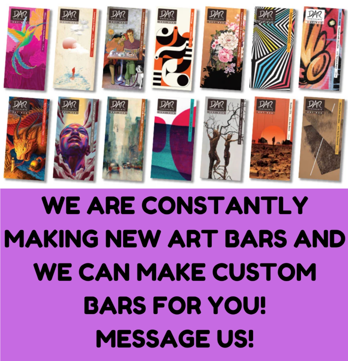 Art Bars! Dark Coffee 90% Chocolate Bar Organic Vegan