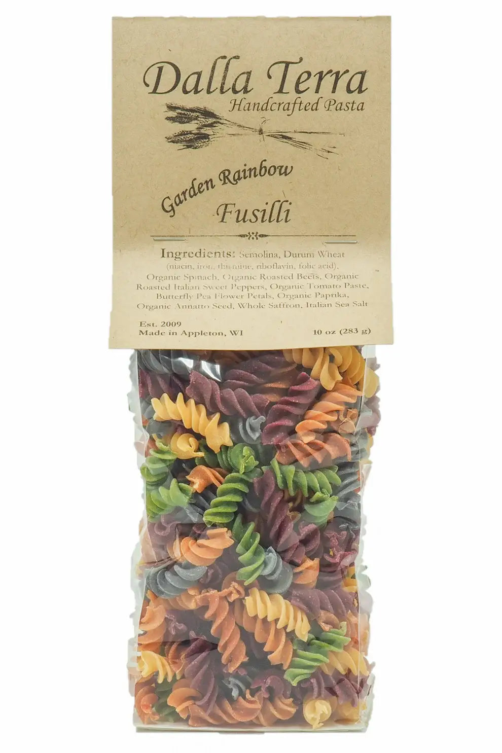DT004 Garden Rainbow Fusilli 6/cs $30.00cs $5.00each