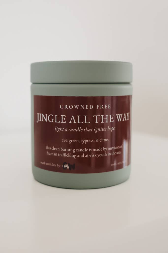 Jingle all the Way Candle - Made by Survivors