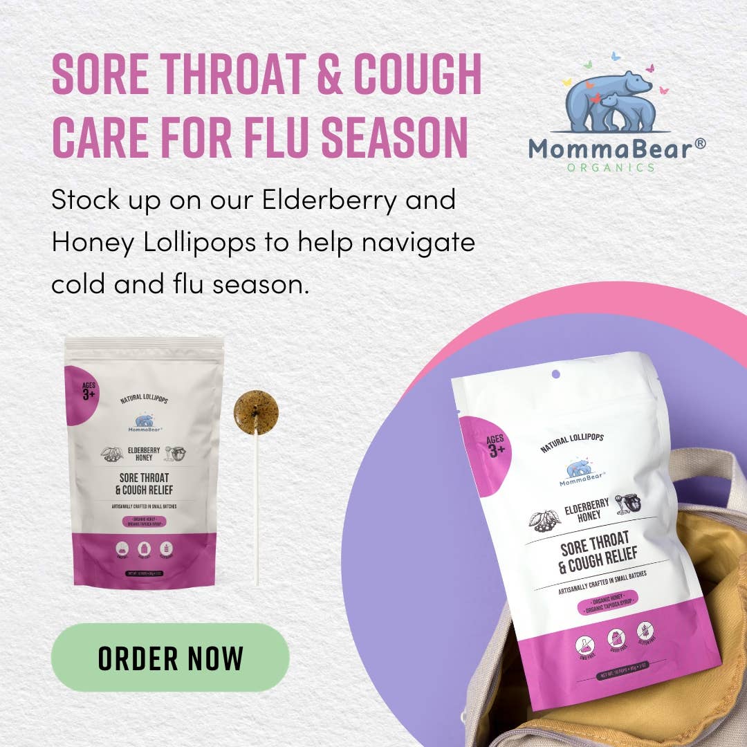 Organic Elderberry Honey Cough Lollipops/Lozenge (10ct)