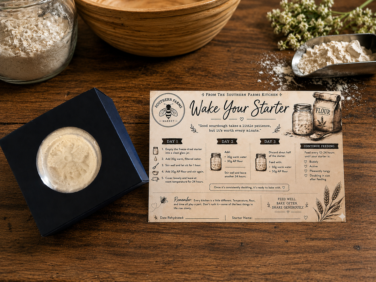 Freeze-Dried Heirloom Organic Sourdough Starter