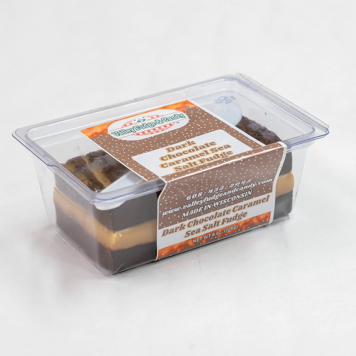 Dark Chocolate Caramel Sea Salt 1/2 lb. Fudge Bar