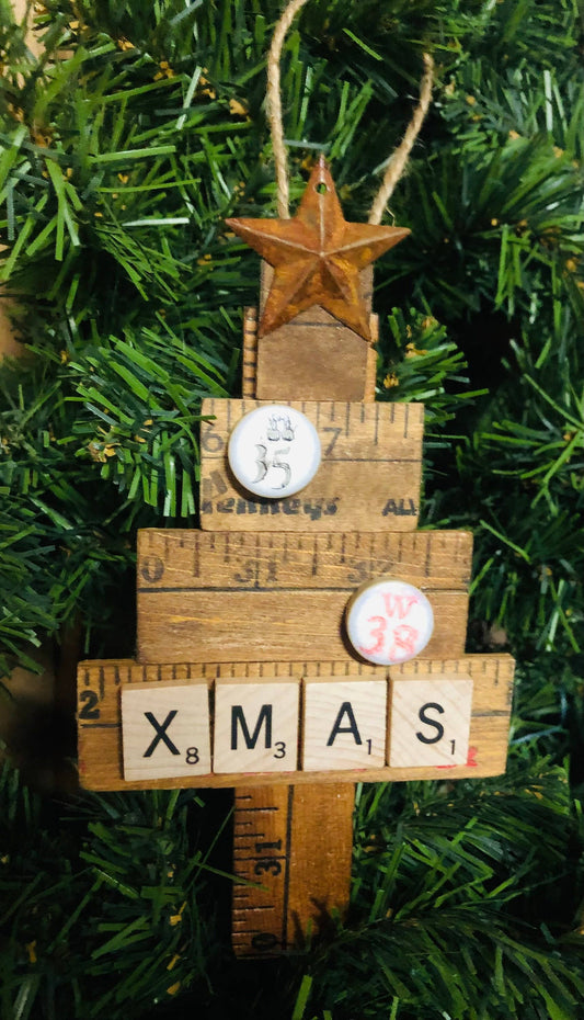 Personalized Wooden  Christmas Tree Ornament