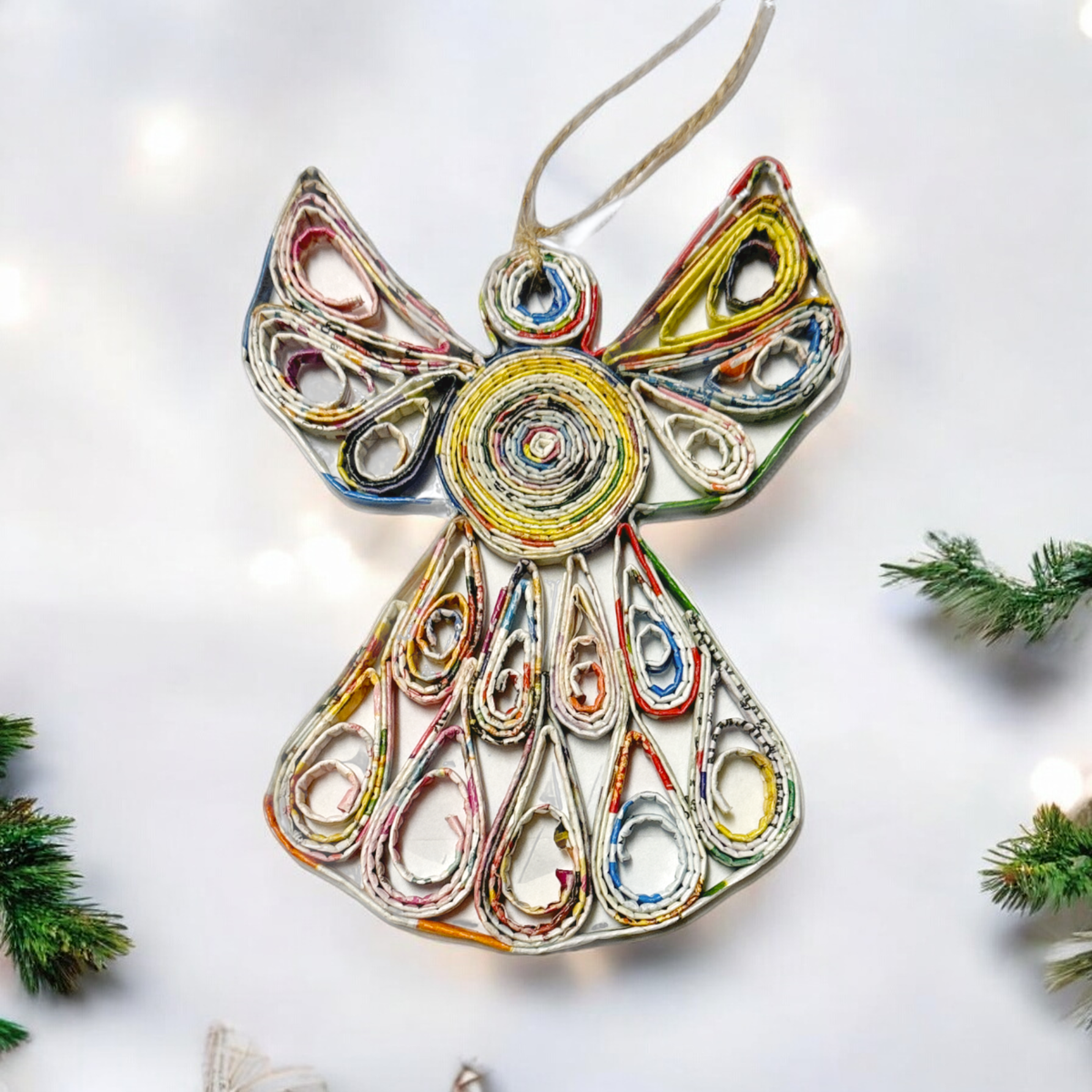 Angel Ornament - 2 Styles - Recycled Paper
