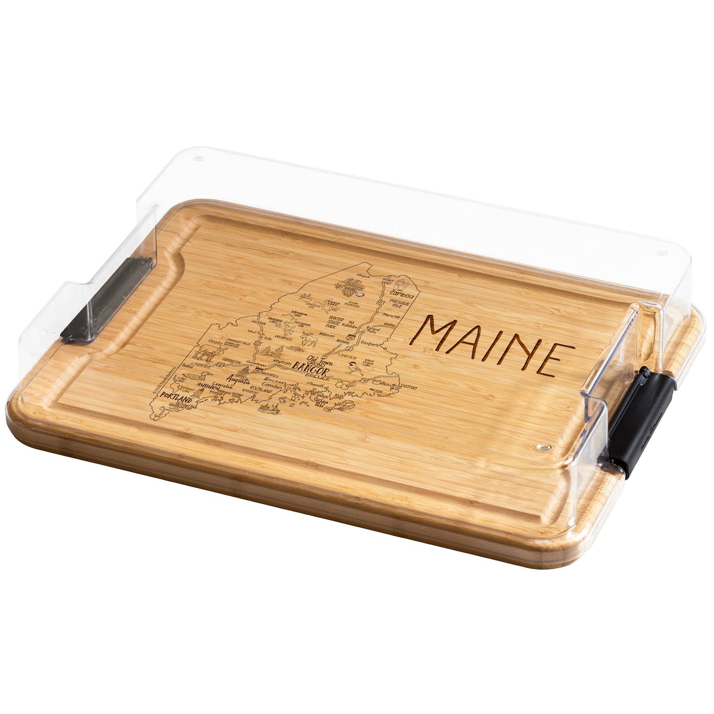 Flip, Serve & Store™ State Charcuterie Board with Lid