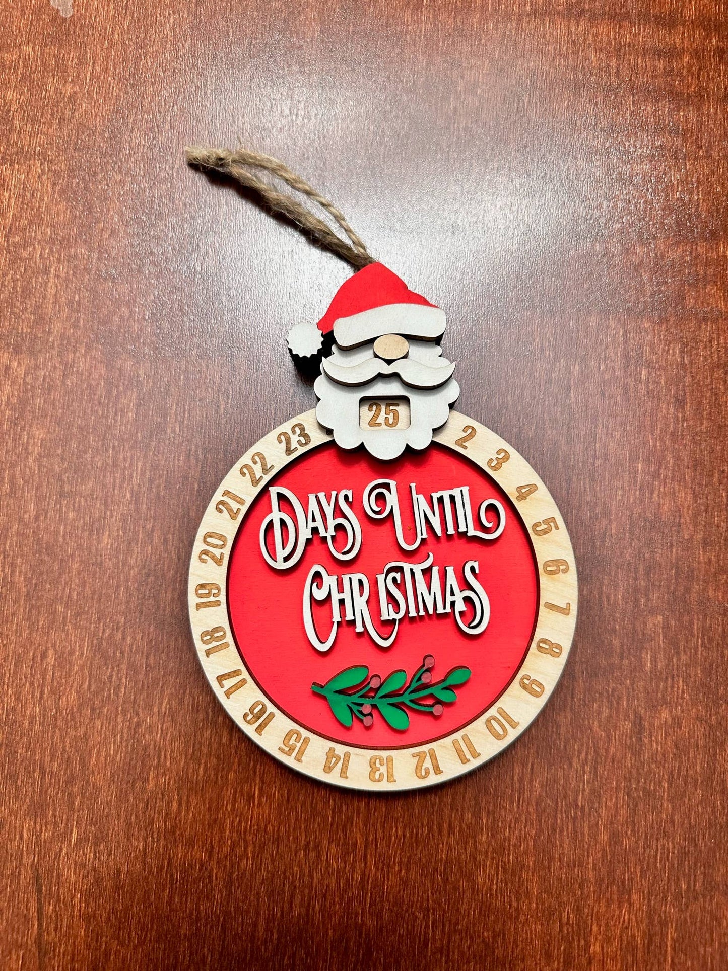Days Until Christmas Countdown Ornament