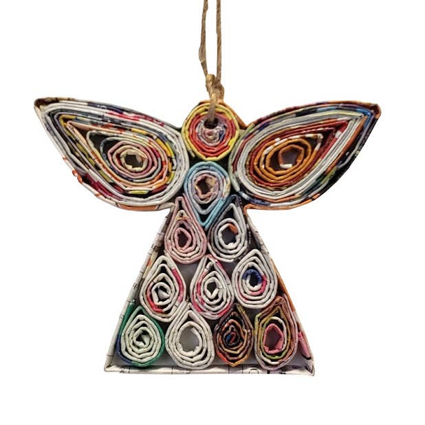 Angel Ornament - 2 Styles - Recycled Paper