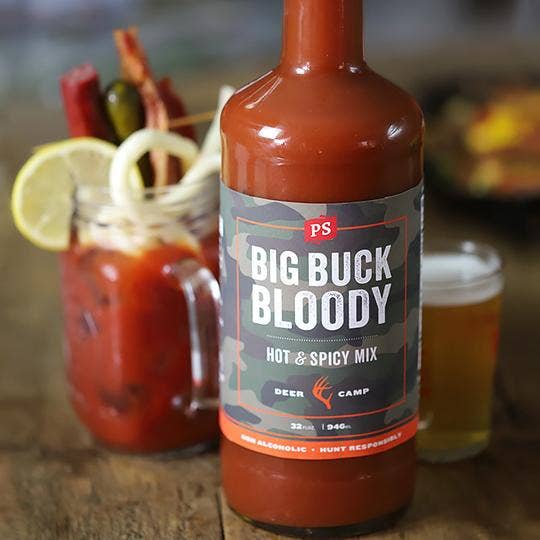 PS Seasoning Big Buck Bloody Mary Mix – Hot & Spicy, 32 oz
