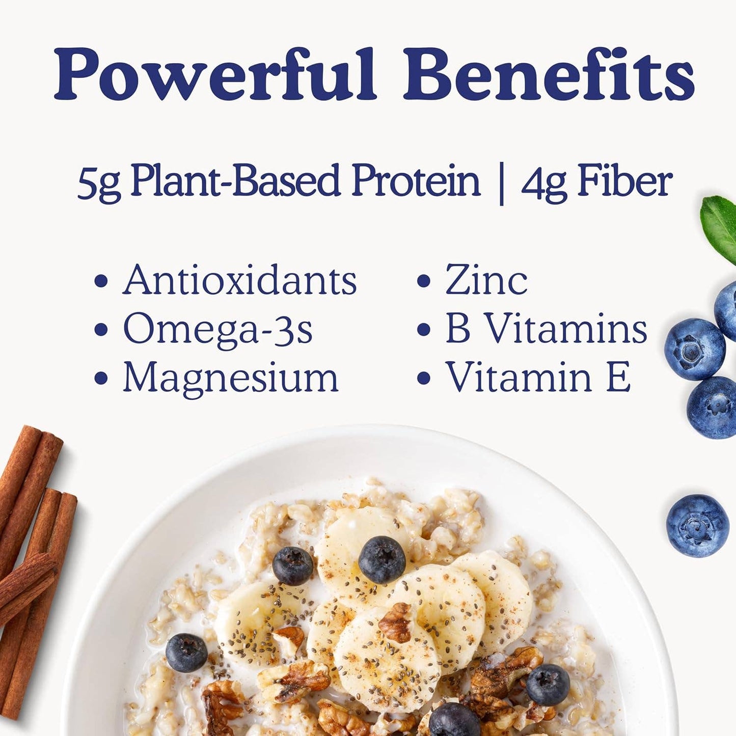 Superfood Blueberry Chia Oatmeal Pantry Bag