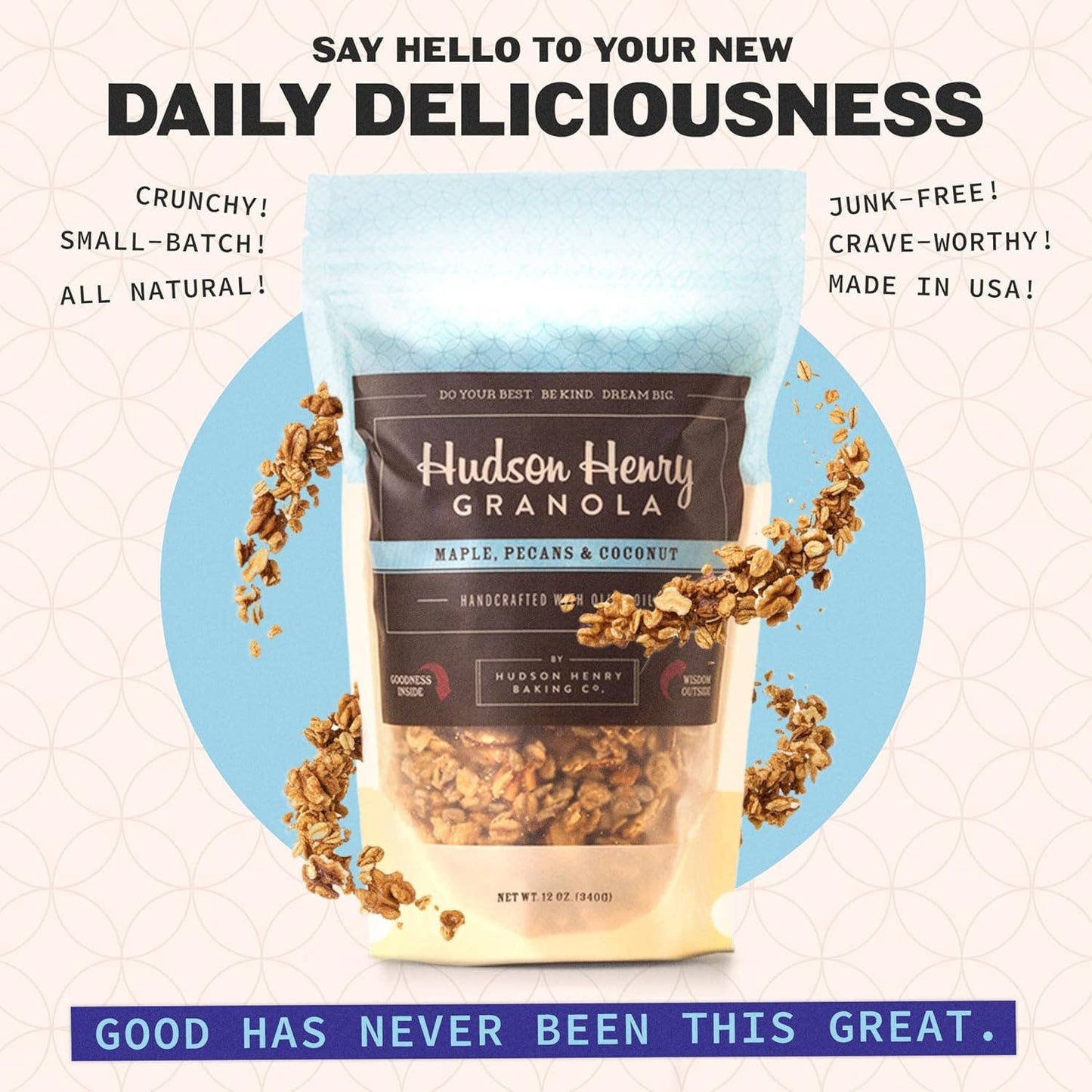 Maple Pecan Granola  - 12oz Bags